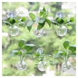 Bunmery 6 pcs Window Propagation Stations, Easy to Install Plant Propagation Bulbs with Suckion Cups, No Nails Wall Hanging Planter Propagation Station, Glass Plant Terrarium Vase - Retail: $31 Bunmery 6 pcs Window Propagation Stations, Easy to Install Plant Propagation Bulbs with Suckion Cups, No Nails Wall Hanging Planter Propagation Station, Glass Plant Terrarium Vase - Retail: $31