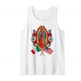 Our Lady Virgen De Guadalupe Mexican American Flag Tank Top XL - Retail: $17 Our Lady Virgen De Guadalupe Mexican American Flag Tank Top XL - Retail: $17