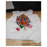 Our Lady Virgen De Guadalupe Mexican American Flag Tank Top XL - Retail: $17 Our Lady Virgen De Guadalupe Mexican American Flag Tank Top XL - Retail: $17