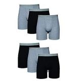 Hanes Men s Value Pack Black/Grey Boxer Briefs  6 Pack L - Retail: $30 Hanes Men s Value Pack Black/Grey Boxer Briefs  6 Pack L - Retail: $30