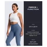 Aoxjox High Waisted Workout Breeze Leggings for Women Tummy Control Buttery Soft Yoga Pants 26\ (Steel Blue, Medium) - Retail: $31in Aoxjox High Waisted Workout Breeze Leggings for Women Tummy Control Buttery Soft Yoga Pants 26\ (Steel Blue, Medium) - Retail: $31in
