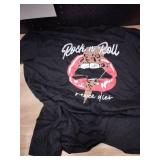 "Rock and Roll Never Dies" Tee, Black, XL "Rock and Roll Never Dies" Tee, Black, XL