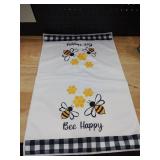 Bee Happy Dishcloth, 24x16" Bee Happy Dishcloth, 24x16"