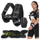 BeatBoost Weighted Vest Woman 10 lb Weight Vest with Ironsand for Walking Strength Training Running Workout Black - Retail: $23 BeatBoost Weighted Vest Woman 10 lb Weight Vest with Ironsand for Walking Strength Training Running Workout Black - Retail: $23