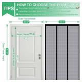 RELIANCER Fiberglass Magnetic Double Door Screen,Fit Doors Size 60\x80\in,Auto Close Screen Door Mesh w/Magnets,Patio Doorway Mosquito Net Screens,Self-Closing Doors Cover,Doorway Curtain Mesh Partiti RELIANCER Fiberglass Magnetic Double Door Screen,Fit Doors Size 60\x80\in,Auto Close Screen Door Mesh w/Magnets,Patio Doorway Mosquito Net Screens,Self-Closing Doors Cover,Doorway Curtain Mesh Partiti