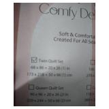 Twin Quilt Set, Gray, 68x86" + 20x26"  - Retail: $45 Twin Quilt Set, Gray, 68x86" + 20x26"  - Retail: $45