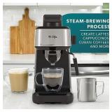 Mr. Coffee 4-Shot Steam Espresso Cappuccino and Latte Maker with Stainless Steel Frothing Pitcher - Retail: $56 Mr. Coffee 4-Shot Steam Espresso Cappuccino and Latte Maker with Stainless Steel Frothing Pitcher - Retail: $56