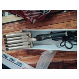 Hair Crimper Iron 5 Barrel Curling Iron Wand, 0.6 Inch Hair Waver Curler Ceramic Tourmaline Hair Styling Tool with Dual Voltage (0.6 Inch) - Retail: $40 Hair Crimper Iron 5 Barrel Curling Iron Wand, 0.6 Inch Hair Waver Curler Ceramic Tourmaline Hair Styling Tool with Dual Voltage (0.6 Inch) - Retail: $40