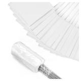 Zozen 100Pack White Marking Flags, Writable/15x4x5 Inch, Yard Flags for Lawn and Irrigation and Landscape and Sprinkler and Survey and Dog Training. - Retail: $13 Zozen 100Pack White Marking Flags, Writable/15x4x5 Inch, Yard Flags for Lawn and Irrigation and Landscape and Sprinkler and Survey and Dog Training. - Retail: $13