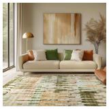 jinchan Area Rug 5x7 Modern Abstract Washable Living Room Rug Moss Green Multi Soft Contemporary Home Decor Non Slip Backing Carpet for Bedroom Dining Room - Retail: $32 jinchan Area Rug 5x7 Modern Abstract Washable Living Room Rug Moss Green Multi Soft Contemporary Home Decor Non Slip Backing Carpet for Bedroom Dining Room - Retail: $32