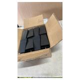 TURSTIN Furniture Legs Plastic Sofa Couch Legs Square Tapered Feet Sofa Legs with M8 T-Nuts Screws for Legs Sofas Chairs Cabinets Dressers Beds, Black (16, 5.7 Inches) - Retail: $46 TURSTIN Furniture Legs Plastic Sofa Couch Legs Square Tapered Feet Sofa Legs with M8 T-Nuts Screws for Legs Sofas Chairs Cabinets Dressers Beds, Black (16, 5.7 Inches) - Retail: $46