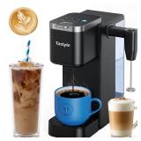 Tastyle Single Serve Coffee Maker with Built-in Detachable Milk Frother, Iced and Hot Coffee Machine for K Cup and Grounds, 40oz Removable Water Reservoir, 6 Cup Sizes, Fits 7.3\ Travel Mug, Black - R Tastyle Single Serve Coffee Maker with Built-in Detachable Milk Frother, Iced and Hot Coffee Machine for K Cup and Grounds, 40oz Removable Water Reservoir, 6 Cup Sizes, Fits 7.3\ Travel Mug, Black - R