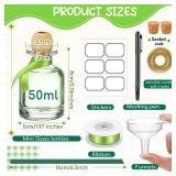 Hushee 24 Pcs Shot Glasses Patron Bottles with Cork Straw 1. 7 oz Mini Empty Tequila Bottles for Drinks Small Reusable Clear Glass Patron Shot Cups with Silk Ribbon Wedding Party Favors (50ml) - Retai Hushee 24 Pcs Shot Glasses Patron Bottles with Cork Straw 1. 7 oz Mini Empty Tequila Bottles for Drinks Small Reusable Clear Glass Patron Shot Cups with Silk Ribbon Wedding Party Favors (50ml) - Retai