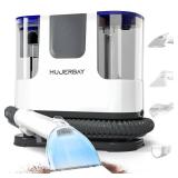 Upholstery Carpet Cleaner, MUJERBAY® 12Kpa Portable Spot and Stain Cleaner, Easy Move with Universal Wheels and Handle, 1.18-inch Deep Cleaning Machine for Couch, Stairs, Car and Pet Messes.Blue Upholstery Carpet Cleaner, MUJERBAY® 12Kpa Portable Spot and Stain Cleaner, Easy Move with Universal Wheels and Handle, 1.18-inch Deep Cleaning Machine for Couch, Stairs, Car and Pet Messes.Blue