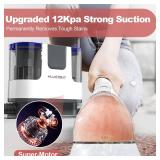 Upholstery Carpet Cleaner, MUJERBAY® 12Kpa Portable Spot and Stain Cleaner, Easy Move with Universal Wheels and Handle, 1.18-inch Deep Cleaning Machine for Couch, Stairs, Car and Pet Messes.Blue Upholstery Carpet Cleaner, MUJERBAY® 12Kpa Portable Spot and Stain Cleaner, Easy Move with Universal Wheels and Handle, 1.18-inch Deep Cleaning Machine for Couch, Stairs, Car and Pet Messes.Blue