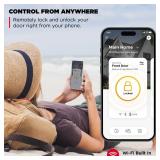 Kwikset Halo Wi-Fi Smart Lock, Keyless Entry Door Deadbolt, Geofence Auto-Unlock, Grade AAA Certified, No Hub Easy Install, Satin Nickel Lifetime Finish Warranty, Touchscreen - Retail: $194 Kwikset Halo Wi-Fi Smart Lock, Keyless Entry Door Deadbolt, Geofence Auto-Unlock, Grade AAA Certified, No Hub Easy Install, Satin Nickel Lifetime Finish Warranty, Touchscreen - Retail: $194