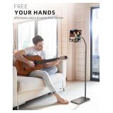 LanPavilion iPad Stand, Adjustable Tablet Floor Stand Metal Tablet Holder with Flexible Gooseneck, Compatible with iPad, Kindle, and Cell Phones (4.7 LanPavilion iPad Stand, Adjustable Tablet Floor Stand Metal Tablet Holder with Flexible Gooseneck, Compatible with iPad, Kindle, and Cell Phones (4.7