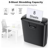 Bonsaii Paper Shredder for Home Use, 8-Sheet StripCut Home Office Shredder, CD/Credit Card Shredder Machine with Overheat Protection, 3.4 Gallons Wastebasket - Retail: $30 Bonsaii Paper Shredder for Home Use, 8-Sheet StripCut Home Office Shredder, CD/Credit Card Shredder Machine with Overheat Protection, 3.4 Gallons Wastebasket - Retail: $30