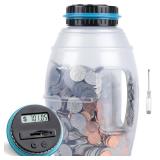 X-Large Piggy Bank for Boys Adults, Vcertcpl Digital Coin Counting Bank with LCD Counter, 2.8L Capacity Coin Bank Money Jar for Adults, Designed for All US Coins (Blue, X-Large) - Retail: $20 X-Large Piggy Bank for Boys Adults, Vcertcpl Digital Coin Counting Bank with LCD Counter, 2.8L Capacity Coin Bank Money Jar for Adults, Designed for All US Coins (Blue, X-Large) - Retail: $20