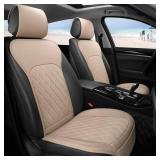 Sanwom Universal Front Leather Car Seat Covers 2 Pcs Luxury Seat Covers, Anti-Slip Waterproof Auto Driver Cushions Fit SUV Pickup Van Sedan, Chevy Silverado GMC Sierra Dodge Ram Tacoma Ford - Retail:  Sanwom Universal Front Leather Car Seat Covers 2 Pcs Luxury Seat Covers, Anti-Slip Waterproof Auto Driver Cushions Fit SUV Pickup Van Sedan, Chevy Silverado GMC Sierra Dodge Ram Tacoma Ford - Retail: