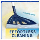 Magic Air Broom, Squeegee Broom for Floor Cleaning, 60 Multifunctional Floor Squeegee with Aluminum Adjustable Handle, Magic Broom for Glass, Fine Dust, Pet Hair, Liquids (Ocean Blue) - Retail: $2 Magic Air Broom, Squeegee Broom for Floor Cleaning, 60 Multifunctional Floor Squeegee with Aluminum Adjustable Handle, Magic Broom for Glass, Fine Dust, Pet Hair, Liquids (Ocean Blue) - Retail: $2