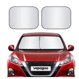 Foldable 2 Piece Car Windshield Sun Shade Cover, Auto Sun Shield Heat Protector for Front Window, Car Sunscreen UV Reflector Protect Dashboard Seat from Fade and Crack, Medium 28x31 inches Foldable 2 Piece Car Windshield Sun Shade Cover, Auto Sun Shield Heat Protector for Front Window, Car Sunscreen UV Reflector Protect Dashboard Seat from Fade and Crack, Medium 28x31 inches