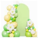 LEBENGURU Upgraded 6FT Wedding Arch Cover, Green Spandex Fitted Arch Backdrop Cover, Round Top Chiara Stand Covers for Birthday Party Baby Shower Banquet Balloon Décor - Retail: $18 LEBENGURU Upgraded 6FT Wedding Arch Cover, Green Spandex Fitted Arch Backdrop Cover, Round Top Chiara Stand Covers for Birthday Party Baby Shower Banquet Balloon Décor - Retail: $18