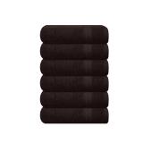 GLAMBURG Ultra Soft 6-Piece Hand Towel Set 16x28-100percent Ringspun Cotton - Durable and Highly Absorbent Hand Towels - Ideal for use in Bathroom, Kitchen, Gym, Spa and General Cleaning - Chocolate B GLAMBURG Ultra Soft 6-Piece Hand Towel Set 16x28-100percent Ringspun Cotton - Durable and Highly Absorbent Hand Towels - Ideal for use in Bathroom, Kitchen, Gym, Spa and General Cleaning - Chocolate B