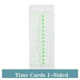 ALGLEA 1000PCS Time Cards for Employees Weekly, 1 Sided Time Sheets, 3-1/2\ x 9\in, Green - Retail: $33 ALGLEA 1000PCS Time Cards for Employees Weekly, 1 Sided Time Sheets, 3-1/2\ x 9\in, Green - Retail: $33
