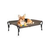 Veehoo Medium Elevated Dog Bed, Guardrail, Non-Slip, Chewproof, Washable and Breathable Teslin Mesh, Brown - Retail: $47 Veehoo Medium Elevated Dog Bed, Guardrail, Non-Slip, Chewproof, Washable and Breathable Teslin Mesh, Brown - Retail: $47