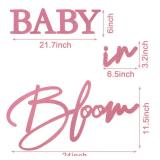 MASTRON Baby in Bloom Sign, 16x24 Felt Letter Baby Shower Sign Baby in Bloom Party Decor Backdrop for Boy or Girl Baby Shower Gender Reveal 1st Birthday - Gillter Pink - Retail: $15 MASTRON Baby in Bloom Sign, 16x24 Felt Letter Baby Shower Sign Baby in Bloom Party Decor Backdrop for Boy or Girl Baby Shower Gender Reveal 1st Birthday - Gillter Pink - Retail: $15
