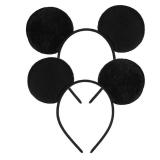 FANYITY Mouse Ears Headbands Sequin Hair Band for Girls Women Boys Party, 2 Pieces (BLack) - Retail: $9 FANYITY Mouse Ears Headbands Sequin Hair Band for Girls Women Boys Party, 2 Pieces (BLack) - Retail: $9