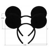 FANYITY Mouse Ears Headbands Sequin Hair Band for Girls Women Boys Party, 2 Pieces (BLack) - Retail: $9 FANYITY Mouse Ears Headbands Sequin Hair Band for Girls Women Boys Party, 2 Pieces (BLack) - Retail: $9