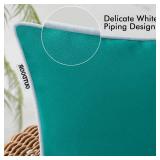 MIULEE Pack of 2 Outdoor Waterproof Pillow Covers Decorative Farmhouse Throw Pillow Covers Square Solid Color Couch Pillow Covers Spring for Patio Tent Bed Sofa Living Room 16x16 Inch Dark Teal MIULEE Pack of 2 Outdoor Waterproof Pillow Covers Decorative Farmhouse Throw Pillow Covers Square Solid Color Couch Pillow Covers Spring for Patio Tent Bed Sofa Living Room 16x16 Inch Dark Teal