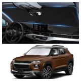 Sunshade for Trailblazer Windshield Sun Shade for Chevrolet 2021-2025 2026 Chevy Trailblazer Accessories Windshield Cover 210T Reflective Front Window Shield Blocks UV Rays Heat Sun Visor Protector -  Sunshade for Trailblazer Windshield Sun Shade for Chevrolet 2021-2025 2026 Chevy Trailblazer Accessories Windshield Cover 210T Reflective Front Window Shield Blocks UV Rays Heat Sun Visor Protector -