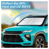 Sunshade for Trailblazer Windshield Sun Shade for Chevrolet 2021-2025 2026 Chevy Trailblazer Accessories Windshield Cover 210T Reflective Front Window Shield Blocks UV Rays Heat Sun Visor Protector -  Sunshade for Trailblazer Windshield Sun Shade for Chevrolet 2021-2025 2026 Chevy Trailblazer Accessories Windshield Cover 210T Reflective Front Window Shield Blocks UV Rays Heat Sun Visor Protector -