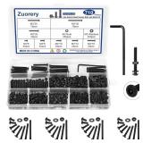 710PCS M3 Screw Assortment Kit, M3x6/8/10/12/16/20/25/30mm M3 Screw Kits, 10.9 Grade Alloy Steel Metric Hex Button Head Cap Screws, Nuts and Flat Washers, Black Zinc Plated Screw Set for 3D Printing - 710PCS M3 Screw Assortment Kit, M3x6/8/10/12/16/20/25/30mm M3 Screw Kits, 10.9 Grade Alloy Steel Metric Hex Button Head Cap Screws, Nuts and Flat Washers, Black Zinc Plated Screw Set for 3D Printing -