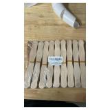WISYOK 8 inch Craft Sticks, 50 Pack Wood Wavy Sticks, Fan Handles, Large Popsicle Sticks for Crafts, Wedding Programs, DIY Crafting, Painting Mixing - Retail: $7 WISYOK 8 inch Craft Sticks, 50 Pack Wood Wavy Sticks, Fan Handles, Large Popsicle Sticks for Crafts, Wedding Programs, DIY Crafting, Painting Mixing - Retail: $7