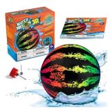 Watermelon Ball JR Durable Fillable Pool Toy for Underwater Games - Football, Basketball and Rugby - Perfect for Water Parties - Fun for Adults and Kids Alike - Ages 6+, 6.5\ Multicolor - Retail: $20 Watermelon Ball JR Durable Fillable Pool Toy for Underwater Games - Football, Basketball and Rugby - Perfect for Water Parties - Fun for Adults and Kids Alike - Ages 6+, 6.5\ Multicolor - Retail: $20
