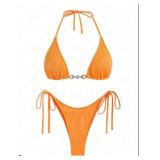 Zaful Two Piece Bathing Suit Orange S - Retail: $25 Zaful Two Piece Bathing Suit Orange S - Retail: $25