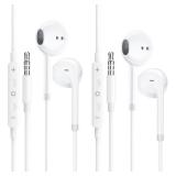 Apple style Wired EarPods with 3.5mm Headphone Plug 2 pack - Retail: $15 Apple style Wired EarPods with 3.5mm Headphone Plug 2 pack - Retail: $15