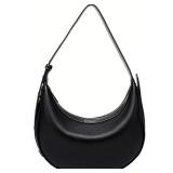 Small Black Zippered Shoulder Bag Small Black Zippered Shoulder Bag