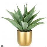Fake Succulent in Gold Metallic Planter  - Retail: $25 Fake Succulent in Gold Metallic Planter  - Retail: $25