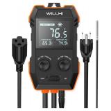 WH2408 Temperature Controller 10A 1200W, Digital Thermostat Controlled Outlet Plug Switch for Reptile Terrarium Greenhouse Homebrew Aquarium Seedling Mat, Heating or Cooling Mode Thermometer WH2408 Temperature Controller 10A 1200W, Digital Thermostat Controlled Outlet Plug Switch for Reptile Terrarium Greenhouse Homebrew Aquarium Seedling Mat, Heating or Cooling Mode Thermometer