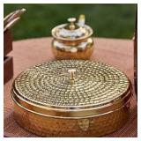 Decorative Brass Floral Spice Box - Retail: $45 Decorative Brass Floral Spice Box - Retail: $45