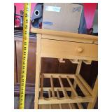 Wooden Kitchen Cart with Tile Top Wooden Kitchen Cart with Tile Top