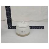 Classic White Ceramic Canister Set - Flour, Sugar, Tea Classic White Ceramic Canister Set - Flour, Sugar, Tea
