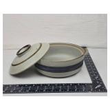 Otagiri Stoneware Serving Set with Blue Bands Otagiri Stoneware Serving Set with Blue Bands