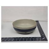 Otagiri Stoneware Serving Set with Blue Bands Otagiri Stoneware Serving Set with Blue Bands