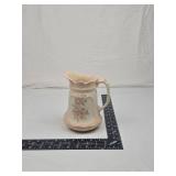 Pink Floral Ceramic Pitcher and Small Table Lamp Set Pink Floral Ceramic Pitcher and Small Table Lamp Set